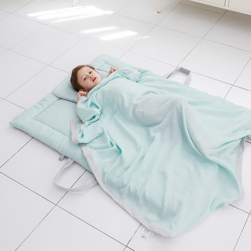 유아 낮잠이불세트(분리형) - 아기와 밤부 거즈 / 보관가방 증정
